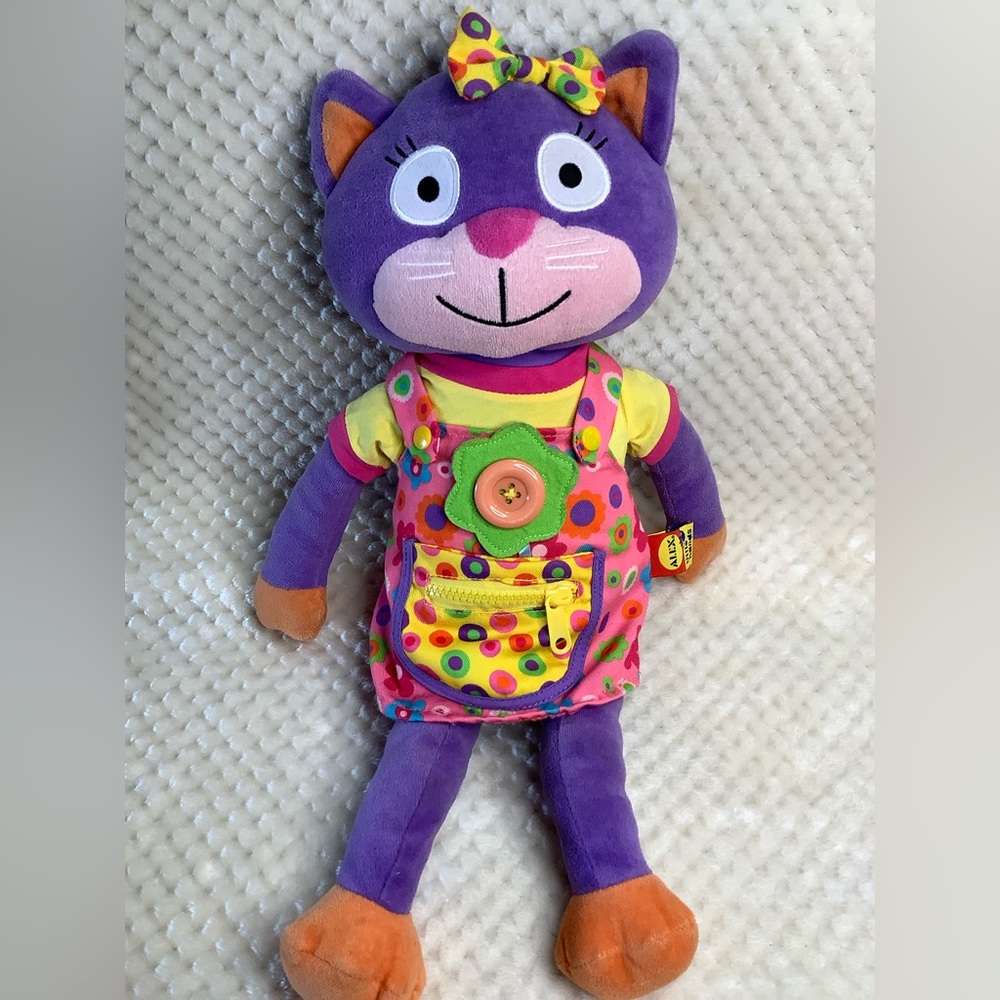ALEX Toys Little Hands Learn to Dress Kitty Plush Cat Stuffed Animal READ